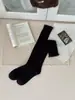 Calcetines de punto doble para pantorrilla Miu estilo ballet de principios de otoño para llevar por fuera, adelgazantes JK con bordes rizados, combinados con botas, calcetines largos superpuestos