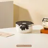 Tazón de Cerámica de Grado Alimenticio con Tapa, Juego de Tres Piezas, Lonchera para Microondas, Caja para Frutas, Tazón para Fideos Instantáneos, Caja de Regalo, Regalo Souvenir
