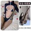 Lingerie Sexy Celebridade da Internet Doce Uniforme Estilo Menina Escolar Peça Única Traje de Marinheiro Conjunto de Maiô de Três Peças Puro Desejo