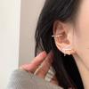 Coleção ~ prata Estilo Frio Senso Simples Avançado Brinco Brincos Clipe de Orelha Senso de Design Atmosférico Europeu e Americano Brincos Exagerados