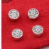 Acessórios de Prata Esterlina 99 Pés Cotovelo de Prata Ping An Nuvem Feliz Costas Acessórios Retrô 3D Prata Dura DIY Material de Miçangas Feito à Mão