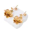 Pendientes Retro de Moda de Alta Gama con Borlas y Flores de Venta Caliente Transfronteriza Adecuados para que las Mujeres los Usen en Banquetes y Fiestas