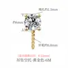 Fecho para Pingente de Pérola Princesa Diana em Prata S925, Fecho para Pingente de Princesa, Fecho com Diamante em Ouro 18K, Acessórios para Contas DIY Feitos à Mão