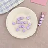 Chen Ming Agujero Grande Estrella de Cinco Puntas Cuentas Sueltas Acrílico Macarrón Estrella Cuentas Pulsera DIY Accesorios para el Cabello Accesorios de Joyería