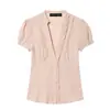 Venta al por mayor para comercio exterior 2026 primavera nuevo estilo europeo y americano moderno camisa de popelina decorativa de capas 4772014