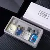 Set de tres piezas de Perfume Femenino de Marca Transfronteriza, Fragancia Fresca Amaderada Floral, Caja de Regalo de Cuatro Piezas para Hombre, Fragancia Ligera de Larga Duración