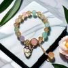 Pulseira Princesa Fofa Cor de Doce para Melhores Amigas, Pulseiras de Contas para Crianças, Doce e Sofisticada, Bijuterias Versáteis para Barracas