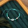 Pulsera de Piedra Natural Estilo Étnico Tibetano Nuevo Retro Simple Personalidad para Hombre y Mujer Serie Cuentas Nepalés Tejida