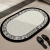 Alfombrilla Absorbente para Suelo de Baño, Alfombra de Baño, Alfombrilla Suave de Barro de Diatomeas Antideslizante de Goma, Felpudo para Inodoro, Felpudo para Lavabo
