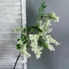 Estames de Flor de Sophora Vermelho Retrô Decoração Floral para Janela de Casamento de Feriado Arranjo de Flores Decoração de Mesa para Sala de Estar Flores Artificiais Flores Artificiais Casa