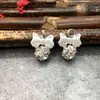 Moda Hebilla de Perla Artificial Cosida a Mano Colgante de Cristal Tirador de Cremallera Campana Ropa Bolsas Zapatos Accesorios DIY Metabo