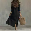 Ropa Nueva de Verano 2026 para Mujer, Vestidos Europeos y Americanos Transfronterizos, Vestido Largo Francés de Color Sólido Elegante de Corte Ajustado