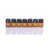 Venta directa de fábrica, 1 ml, 2 ml, 3 ml, botella de aceite esencial de viaje marrón, mini muestra, subbotella, botella de vidrio marrón