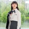 Conjunto Pequeno para Meninas 2026 Novo Elegante Conjunto de Terno Estilo Coreano Jaqueta Formal Infantil Estilo Britânico para Primavera e Outono