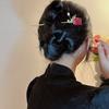 Grampo de cabelo flor de pérola de água doce feminino personalidade retrô design versátil senso de temperamento flor natural flor real acessórios de cabelo
