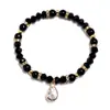 Accesorios de Moda Transfronterizos, Pulseras de Cristales y Cuentas Coloridas Simples y Elegantes, Joyería Unisex Fresca y Elástica