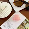 Pinza para el pelo de acetato a cuadros rosa para niña, simple y de alta gama, versátil para recogidos en la parte trasera de la cabeza, adecuado para ir al trabajo, nuevo accesorio para el pelo tipo pinza de tiburón