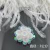 Material para Joyería Hecha a Mano Cesta de Flores con Cuentas DIY Accesorios de Flores Costura Vestido de Novia Flor con Cuentas de Cristal Multicolor Plato de Flores