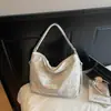 Bolsas de Verão para Mulheres 2025 Novo Estilo Bolsa de Ombro Transversal de Lona Bolsa Tote de Grande Capacidade Bolsa para Faculdade e Trabalho