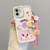 Adequado para Iphone11 Apple 16Pm Boneco Desenho Animado Moda Feminina 6Plus Capa de Celular XS Fronteira Se2 Briquetes Pretos
