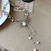 Collar de Perlas con Borla de Araña para Mujer Gargantilla Lujo Ligero Nicho Accesorios de Alta Gama 2024