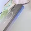 Adequado para Capa de Celular Iphone17Promax, Sucção Magnética Degradê Fosco Névoa de Gelo, Capa Protetora Anti-Queda Ultra-Fina de PC para Apple 16