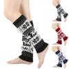 Calcetines cálidos de lana transfronteriza otoño e invierno calcetines cálidos de felpa para mujer calcetines de lana de punto elfo copo de nieve Navidad calentador de piernas