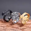 Anillo de acero inoxidable directo de fábrica anillo de palma de titanio AliExpress ebay entrega lote mixto