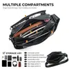 Bolso Cruzado Elegante de Gama Alta para Hombres y Mujeres, Bolso de Hombro Versátil Estilo Coreano Nuevo, Diseño Multicapa de Cuero Suave, Adecuado tanto para Hombres como para Mujeres