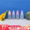 Nuevo Explosiones Tapa Rosa Botella de Vidrio Transparente 30ml Botella Redonda para Base Botella para Loción Material de Empaque Cosmético Punto