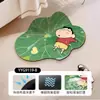 Tapete de chão absorvente para banheiro Crayon Shin-chan, tapete de pé antiderrapante de secagem rápida, tapete de banho de terra de diatomáceas