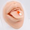 Joia Acrílica para Piercing na Língua Hip-Hop Pill, Anel Piercing para Língua Corporal, Disponível em Várias Cores, Ponta Afiada da Moda