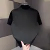 Nova Camisa Polo Tendência para Homens com Bordado Pesado Estilo Chinês, Camiseta de Meia-Manga Slim Fit de Alta Qualidade para o Verão