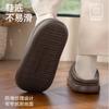 Pantuflas de Algodón Impermeables para Mujer en Otoño e Invierno 2025 Nuevas para el Hogar Cálidas y Cómodas Zapatos de Algodón de Cuero con Suela Gruesa Antibacterianos para Hombres para Usar Afuera