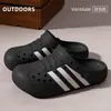 Zuecos con puntera de concha para mujer, nuevo modelo verano 2026, calzado de exterior de EVA, antideslizantes, resistentes al olor, sandalias versátiles de punta cerrada para mujer