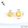 Accesorios DIY de Oro Arena de Larga Duración y Sin Decoloración, Separadores Estampados, Almohadillas Decorativas, Cuentas Separadoras, Accesorios para Pulseras, Componentes de Oro Arena