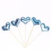 Decoração de bolo de aniversário PU Plug-In Love estrela de cinco pontas Coroa brilhante plug-in de couro grande assando plug-in
