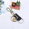 Llavero Artístico Retro de Aleación y Cuero, Accesorio Unisex, Suministro Transfronterizo, Accesorios Personalizados de Cuero para Coche