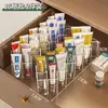 Caja organizadora de ungüentos medicinales con compartimentos, organizador tubular para medicamentos, botiquín de primeros auxilios para el hogar, estante tubular para almacenamiento de cremas y medicamentos