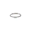 Anillo Trenzado Personalizado para Mujer, Anillo de Diseño de Nicho de Lujo Accesible, Anillo Abierto de Zirconia Fina Estilo Frío Simple Otoño e Invierno