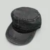 Gorra de Béisbol de Mezclilla Lisa con Pedrería Retro de Primavera y Otoño para Hombres y Mujeres, Sombrero de Pico Plano Casual Versátil para Proteger del Sol Venta al por Mayor