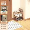 Zapatero de entrada para interiores, multicapa, diseño estrecho, adecuado para espacios pequeños, elegante y ahorrador de espacio para guardar zapatos