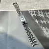 Adecuado para Correa de Reloj Rolex Datejust Gmt-Master Ii de Acero Inoxidable de Cinco Eslabones con Pestañas Curvas de 20 mm