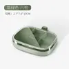 Caja pequeña de medicamentos, caja de almacenamiento de medicamentos conveniente, para llevar a la oficina, caja de medicamentos diaria, multi-compartimento, impermeable, pastillero, caja de almacenamiento, sellada