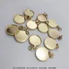 Accesorios para Cierre de Pulsera con Base Ovalada Soporte para Piedras Preciosas Venta Directa de Fábrica Joyería Hecha a Mano para DIY Colgante Dorado Adhesivo