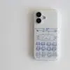 Funda Temática de Gato Rayado Azul Adecuada para Apple 17 Pro Max, iPhone 16, Niche 14 Doble Capa, 13 Estuche Duro, 12