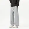 Roupas Masculinas ACU Calça de moletom básica lisa para homens, novo estilo outono e inverno, algodão chinês, calça casual com caimento, marca da moda, calça reta solta