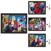 League of Legends Animación 3D Póster Estéreo Pintura con Gradiente de Rejilla Spider-man Iron Man Póster de Animación Rejilla de Ojo Desnudo