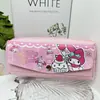 Estuche para Lápices Kuromi Estilo Japonés de Alta Calidad Stitch Dibujos Animados Caja de Papelería de Doble Capa Estuche para Lápices de Niños Papelería para Lápices Estuche para Lápices