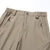 Pantalones de Secado Rápido para Exteriores para Hombre, Transpirables Finos de Pierna Recta para Primavera y Otoño, Transpirables para Senderismo, Montañismo, Running, Pantalones Largos de Secado Rápido